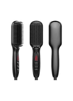 General Hair Straightener Brush, Ionic Hair Straightening Brush with Fast MCH Ceramic Heating, Anti-Scald, Auto Temperature Lock and Auto-Off Function, Portable Straightening Comb for Home  - Image 1
