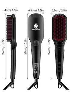 General Hair Straightener Brush, Ionic Hair Straightening Brush with Fast MCH Ceramic Heating, Anti-Scald, Auto Temperature Lock and Auto-Off Function, Portable Straightening Comb for Home  - Image 5