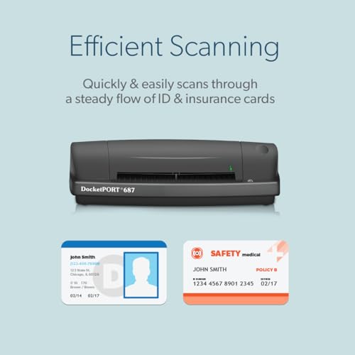 DocketPORT 687 Duplex Card Scanner (DP687) with DocketSCAN Business Card - Image 5