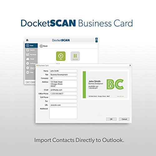 DocketPORT 687 Duplex Card Scanner (DP687) with DocketSCAN Business Card - Image 3