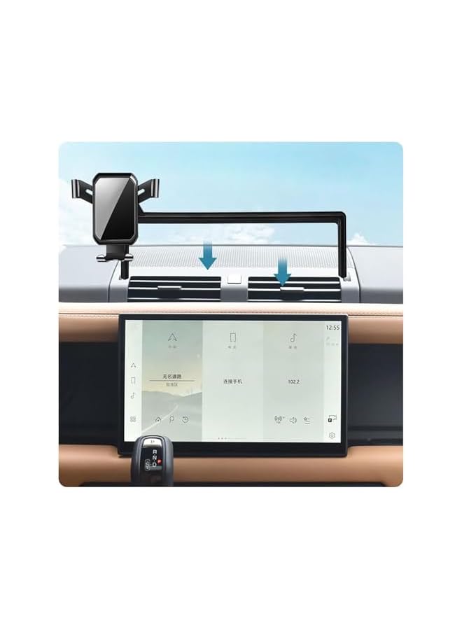 Green Tiger Compatible with Land Rover Defender Accessories 2022 2023 2024 2025 (11.4 inches) Defender Phone Holder, Non-Slip Phone Mount - Image 2