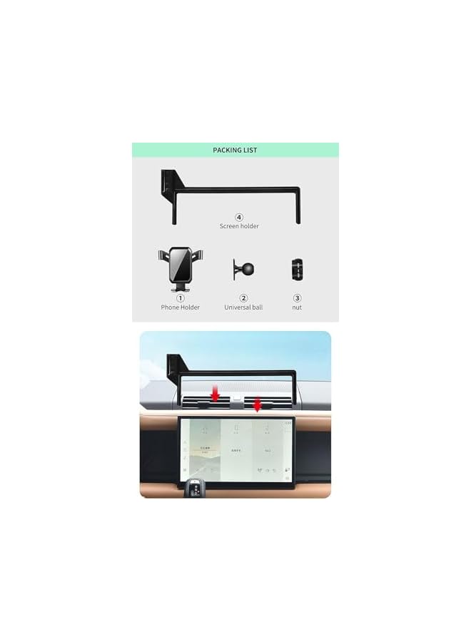 Green Tiger Compatible with Land Rover Defender Accessories 2022 2023 2024 2025 (11.4 inches) Defender Phone Holder, Non-Slip Phone Mount - Image 4