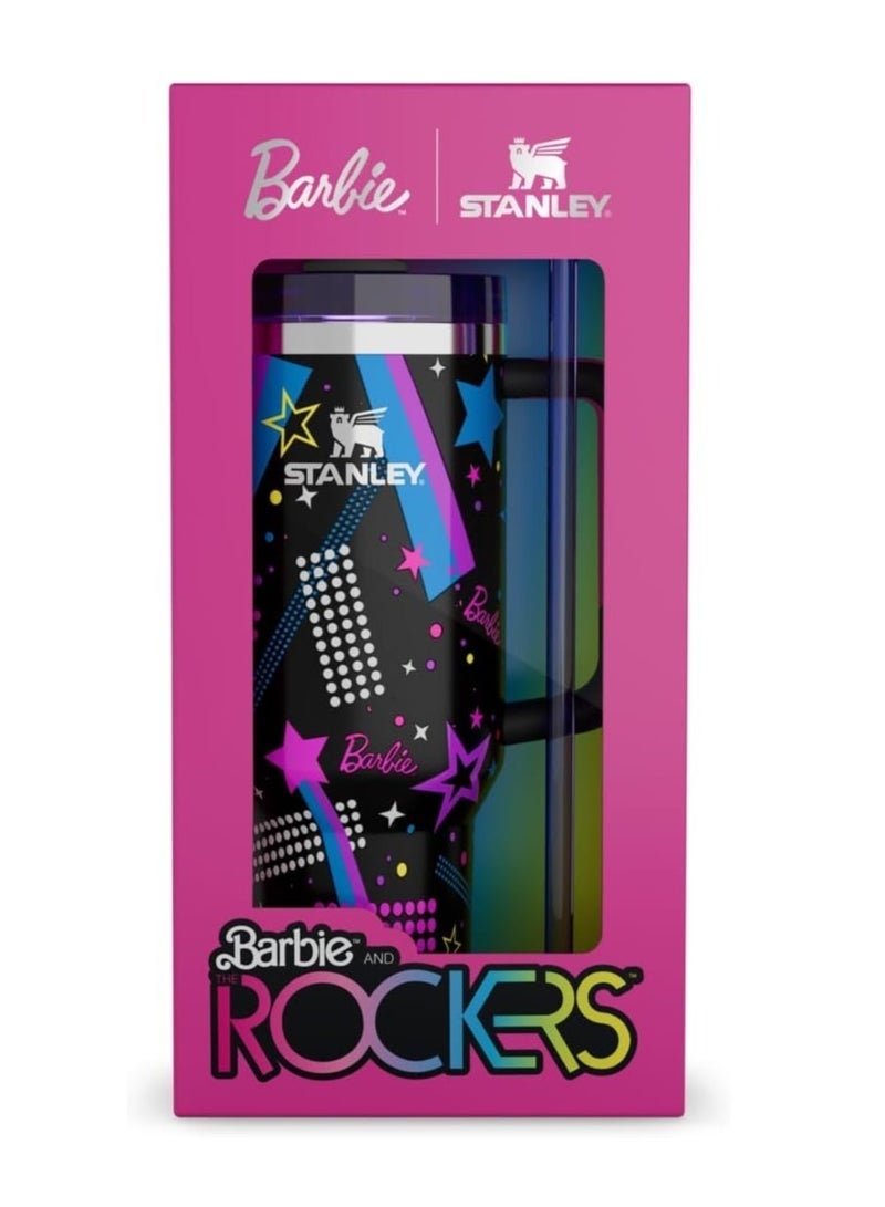 Stanley ’80s Rockers 40oz Insulated Quencher Tumbler | Stainless Steel Double-Wall Travel Cup with Handle & Straw | Leak-Resistant Lid, Eco-Friendly Reusable Cup, Limited Collectible Hydration Mug - Image 3