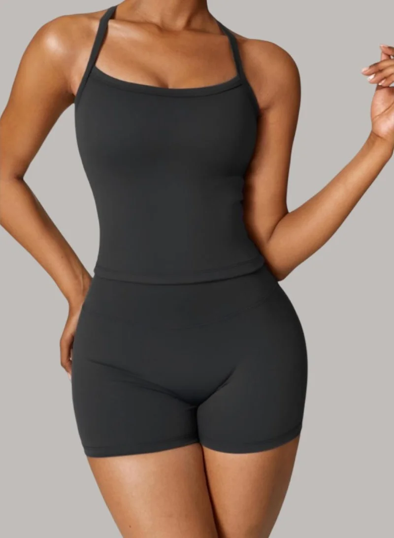 Womens Sleeveless Athletic Tank Top - Padded Low Impact Workout Yoga Shirt with Removable Built in Bra