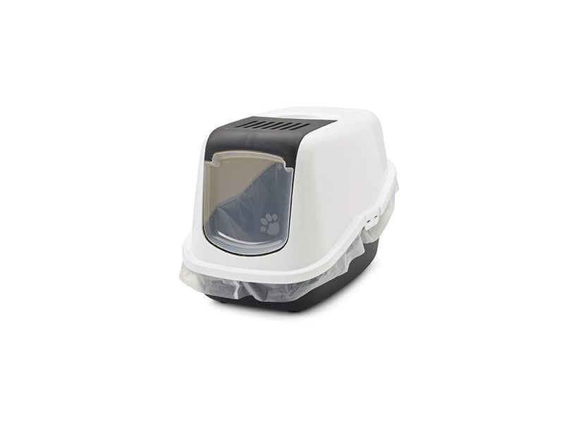 Savic Nestor Cat Toilet Home, 22 x 15 x 15 inch, Prevent Throwing of cat Litter, Durable, Lightweight, Easy to use and Reduces Odor, Perfect Toilet Training Aid Your Cat, Nordic Green - Image 3