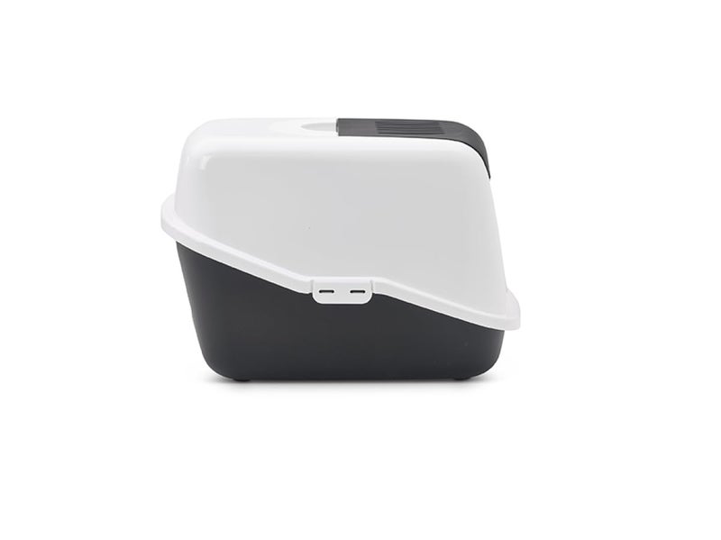 Savic Nestor Cat Toilet Home, 22 x 15 x 15 inch, Prevent Throwing of cat Litter, Durable, Lightweight, Easy to use and Reduces Odor, Perfect Toilet Training Aid Your Cat, Nordic Green - Image 2