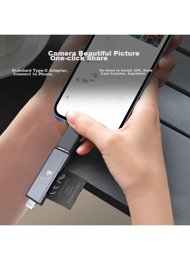 Chuanyu Usb 3.0 Otg Adapter, High-speed Apple Phone Tf/sd Card Reader, Multi-in For Huawei/apple/type-c/computer/camera/car Recorder/drones, Universal - Image 3