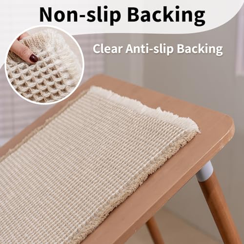 GRLYUH Waffle Bath Mat - Boho Bathroom Rugs Non Slip Washable, Super Absorbent & Quick Dry, Soft Bath Mat Farmhouse Bathroom Decor, 24'' x 36'', Khaki and White - Image 5