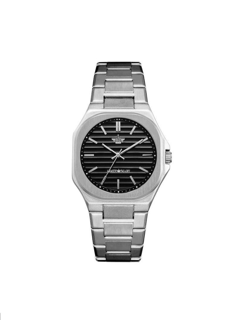 آرمن ماري ساعة رجالي مقاومة للمياه من الصلب