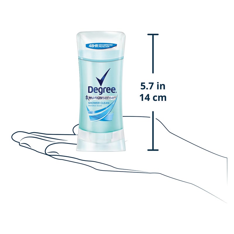 Degree Women Antiperspirant Deodorant Stick, Shower Clean, 2.6 Ounce (Pack of 1) - Image 4