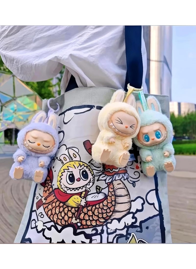 LABUBU LABUBU Mini Plush Toy, Soft & Cute Plush Doll, Adorable Collectible Pendant, Plush Dolls for Bags & Keys, Gifts for Boys and Girls  - Image 3