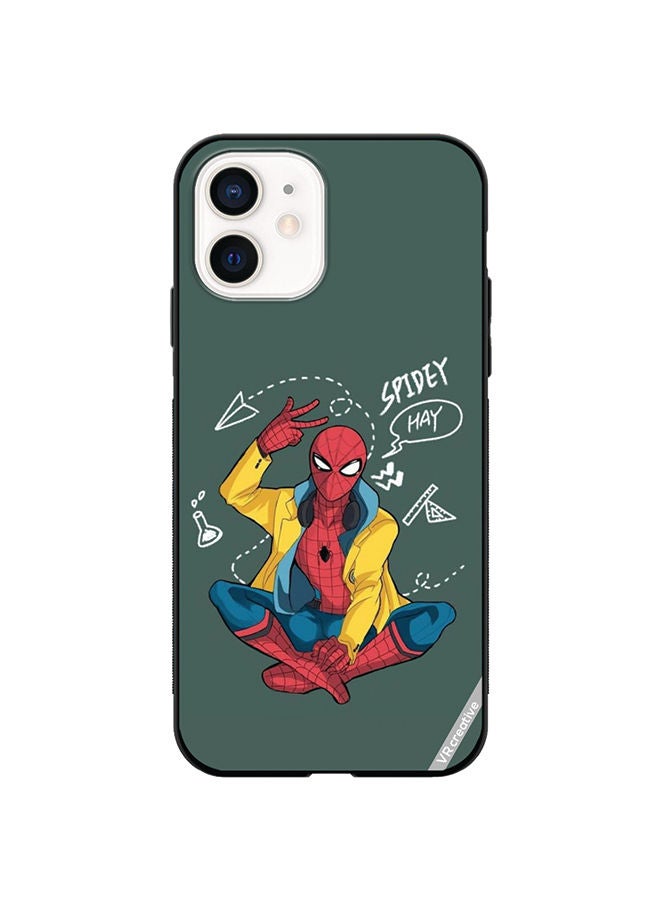 VR CREATIVE Protective Case Cover For Apple iPhone 12 mini Spiderman Design Multicolour - Image 1