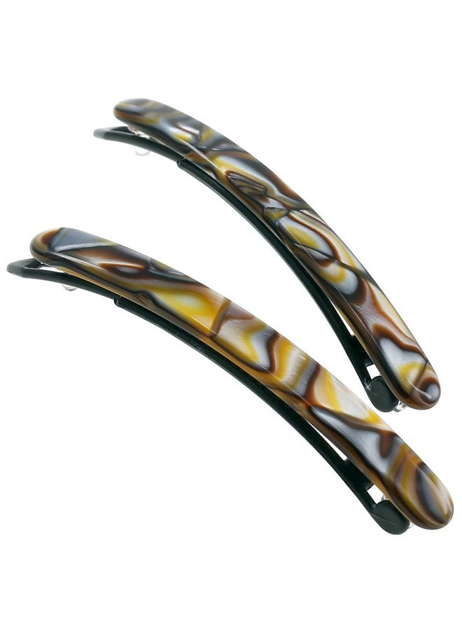 Camila Paris CP3373 French Hair Barrettes Clips for Women, Handmade, Girls Side Slide-in Barrette Clip, Hair Accessories for Women. Strong Hold No Slip Grip Fashion Durable Styling, Made in France - Image 1