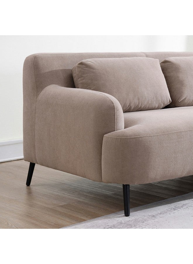 Home Box Carmel 2-Seater Fabric Sofa with 2 Cushions 77 x 169 x 94 cm  - Image 3