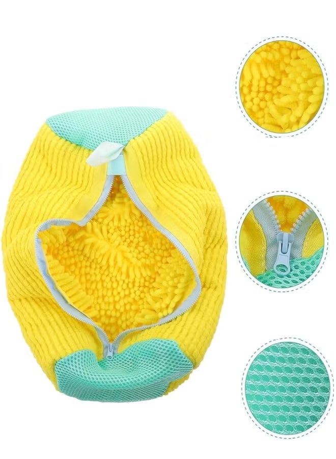 2PCS Shoe Washing Bag for Washing Machine, Laundry Shoe Bag For Washer And Dryer, Reusable Shoe Washing Bag for All Shoe Types And Sizes (Yellow) - Image 2
