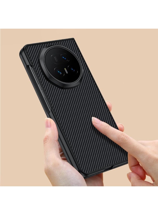 general for Honor Magic V5 Case, Slim Ultra-thin Lightweight PC Shell Carbon Fiber Texture, Military Grade Protection Shockproof Phone Case Cover for Magic V5 5G - Image 4