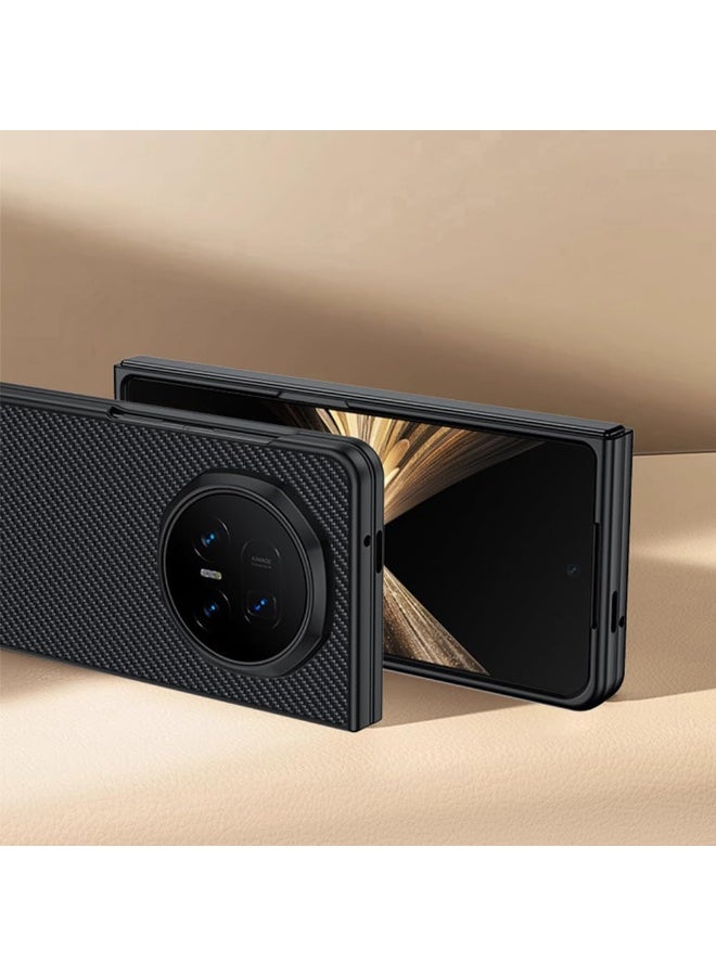 general for Honor Magic V5 Case, Slim Ultra-thin Lightweight PC Shell Carbon Fiber Texture, Military Grade Protection Shockproof Phone Case Cover for Magic V5 5G - Image 3