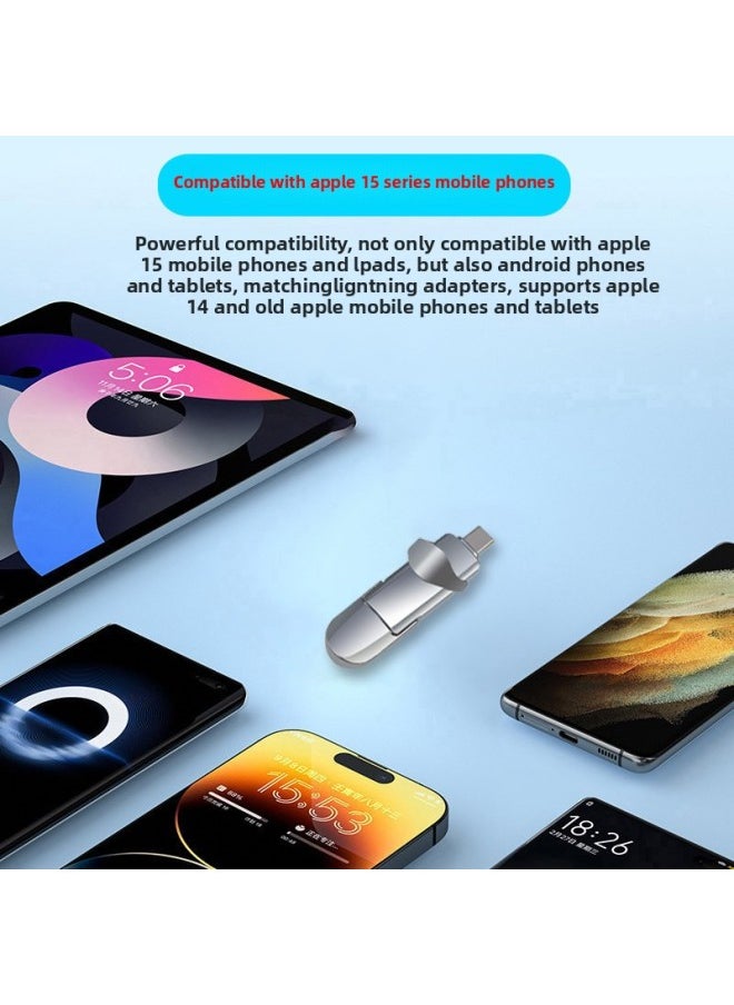 Generic Ultra-running Solid State Disk High-speed Transmission USB3.1 And Type-C Dual-head Mobile Phone U Disk Dual-interface Solid State U Disk-Capacity:256GB-Interface:USB 3.0  - Image 2
