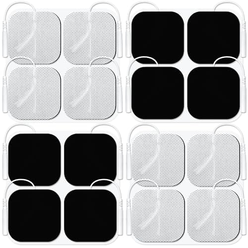 SQUISHCO 16 Pcs TENS Machine Muscle Stimulator, Massager Patches for Daily Routine, Reusable Electrode Pads for Physical Therapy - Image 1