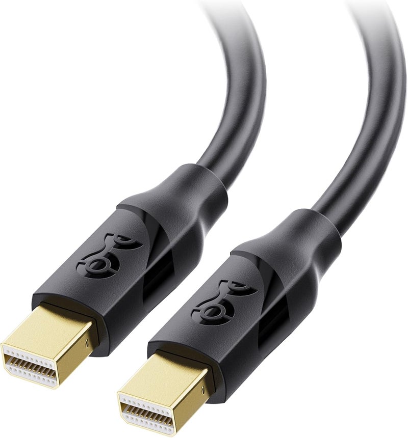CableMatters كابل Mini DisplayPort إلى Mini DisplayPort بدقة 4K - 6 أقدام، غير متوافق مع iMac أو شاشات Thunderbolt أو وضع العرض المستهدف، ليس بديلاً لكابل Thunderbolt - Image 1