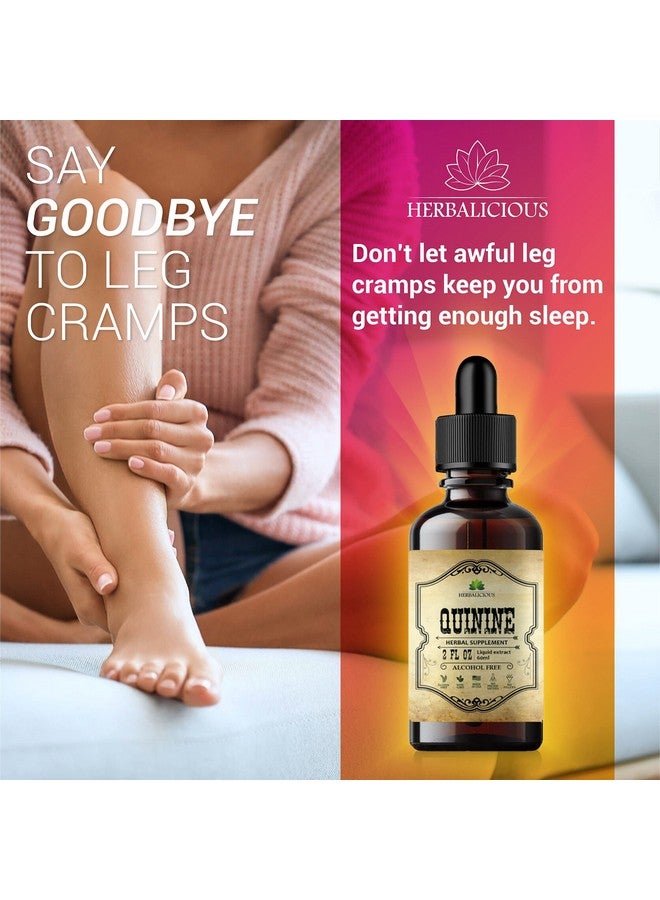HERBALICIOUS مستخلص الكينين السائل 2 أونصة - تخفيف متلازمة الساقين المتململين ودعم تشنجات الساق - صبغة لحاء الكينشونا الطبيعية بالكامل للدفاع ضد التشنجات، صحة الجهاز الهضمي وتعزيز المناعة - Image 3