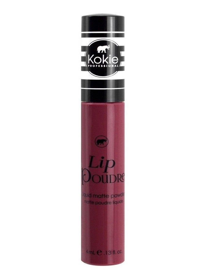 Kokie Cosmetics Lip Poudre Liquid Lip Powder, Claret, 0.13 Fluid Ounce