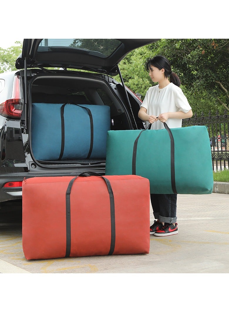 Generic Black Large Storage Bags, 100L Waterproof Foldable Travel Duffle Bag with Reinforced Handles, Oversized Heavy Duty Moving Bags, for Bed Organize Clothing, Blanket  - Image 3
