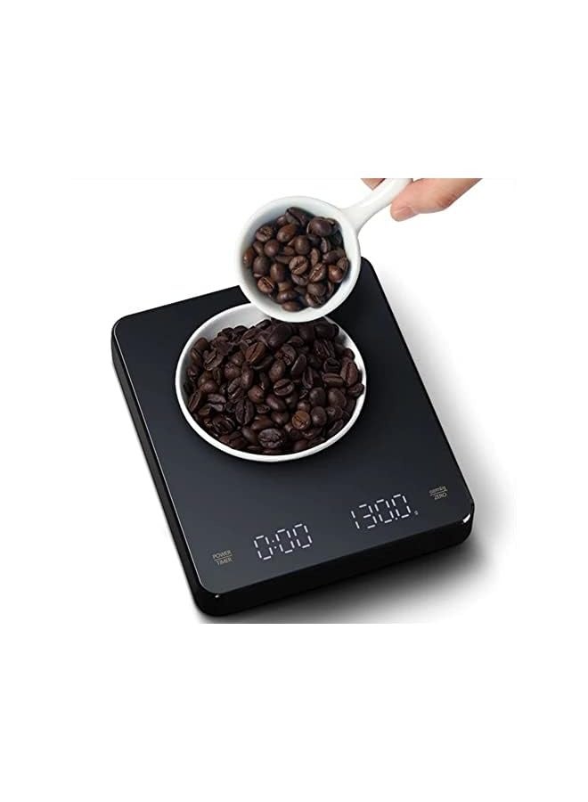PROMASS Coffee Scale with Timer, High Precision Gram Digital Espresso Scale with Timer LED Screen, Weighing 0.1g Measures in oz/ml/g Kitchen Scale for Pour Over and Drip Coffee - Image 2