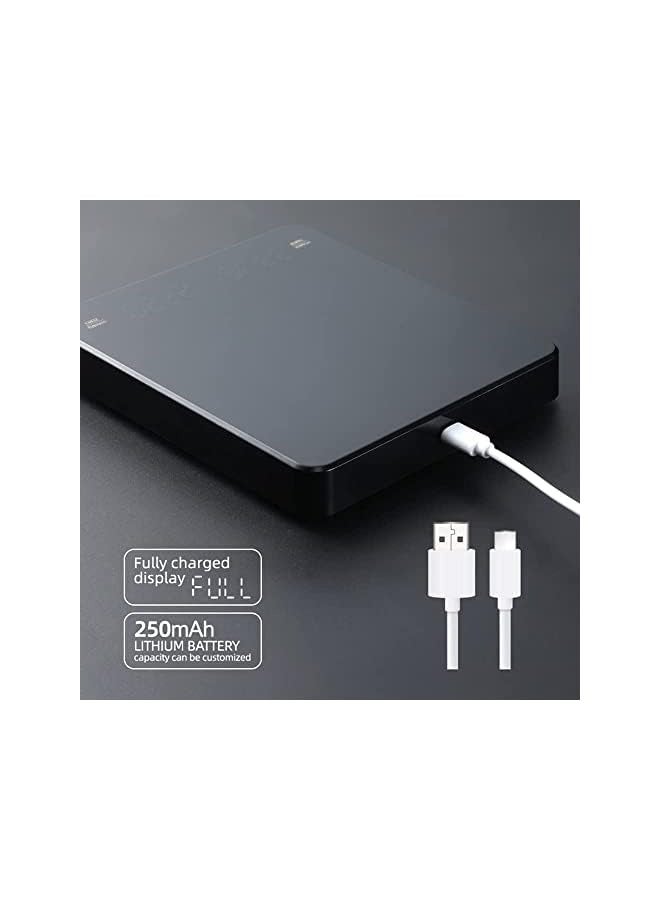 PROMASS Coffee Scale with Timer, High Precision Gram Digital Espresso Scale with Timer LED Screen, Weighing 0.1g Measures in oz/ml/g Kitchen Scale for Pour Over and Drip Coffee - Image 3