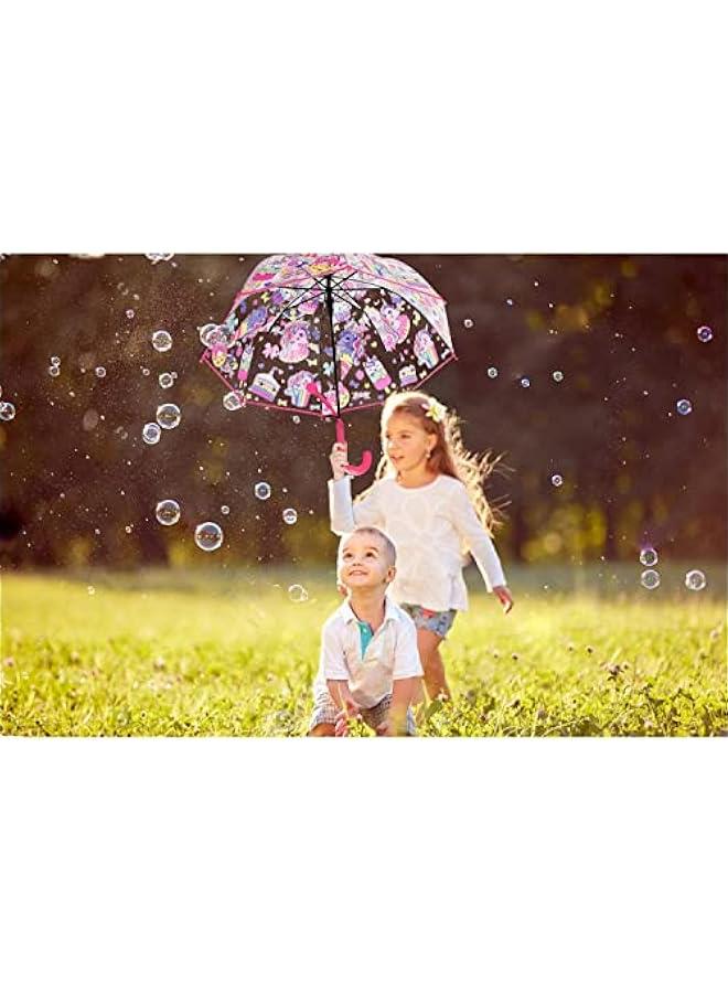 Arabest Transparent Bubble Umbrella with Curved Handle for Kids, Easy Grip and Safety Dome Design for Boys and Girls - Image 5