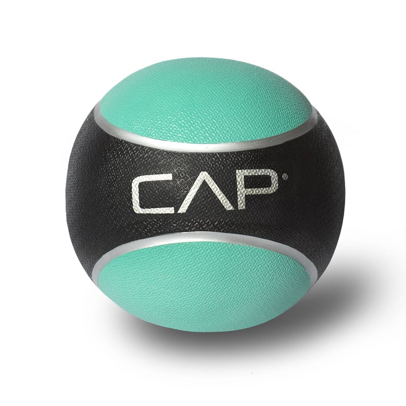 CAP Barbell كرة طبية مطاطية من CAP Barbell، 2 باوند، أزرق مائل إلى الأخضر - Image 1