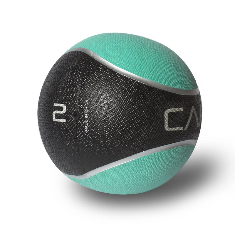 CAP Barbell كرة طبية مطاطية من CAP Barbell، 2 باوند، أزرق مائل إلى الأخضر - Image 3
