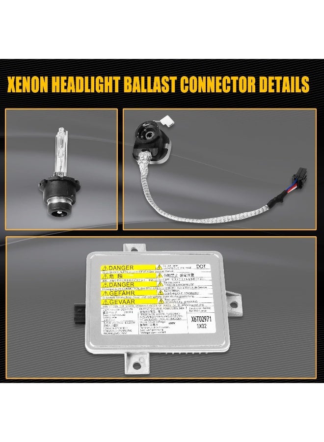 RANSOTO X6T02981 Xenon Headlight Ballast Unit Assembly Module with Igniter and D2S Bulb - Image 4