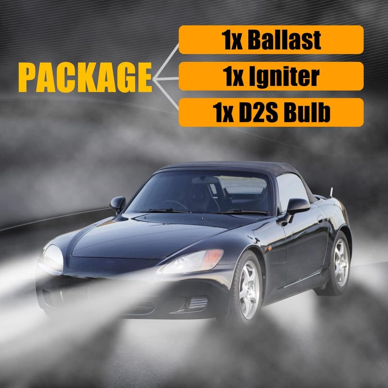 RANSOTO X6T02981 Xenon Headlight Ballast Unit Assembly Module with Igniter and D2S Bulb - Image 2
