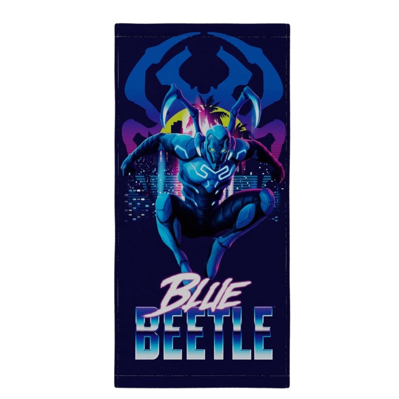 Franco Blue Beetle Kids Super Soft Cotton Bath/Pool/Beach Towel  58 in x 28 in  (Official Licensed Product) - Image 1