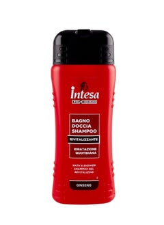 INTESA pour Homme – Daily Invigorating Shampoo, Shower Gel and Bath, Hydration, Ginseng – 500 ml 