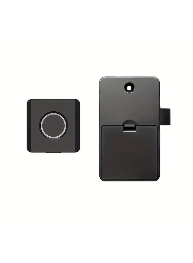 Smart Fingerprint Drawer Lock Square Keyless White Easy Install Wood Cabinet - Image 1