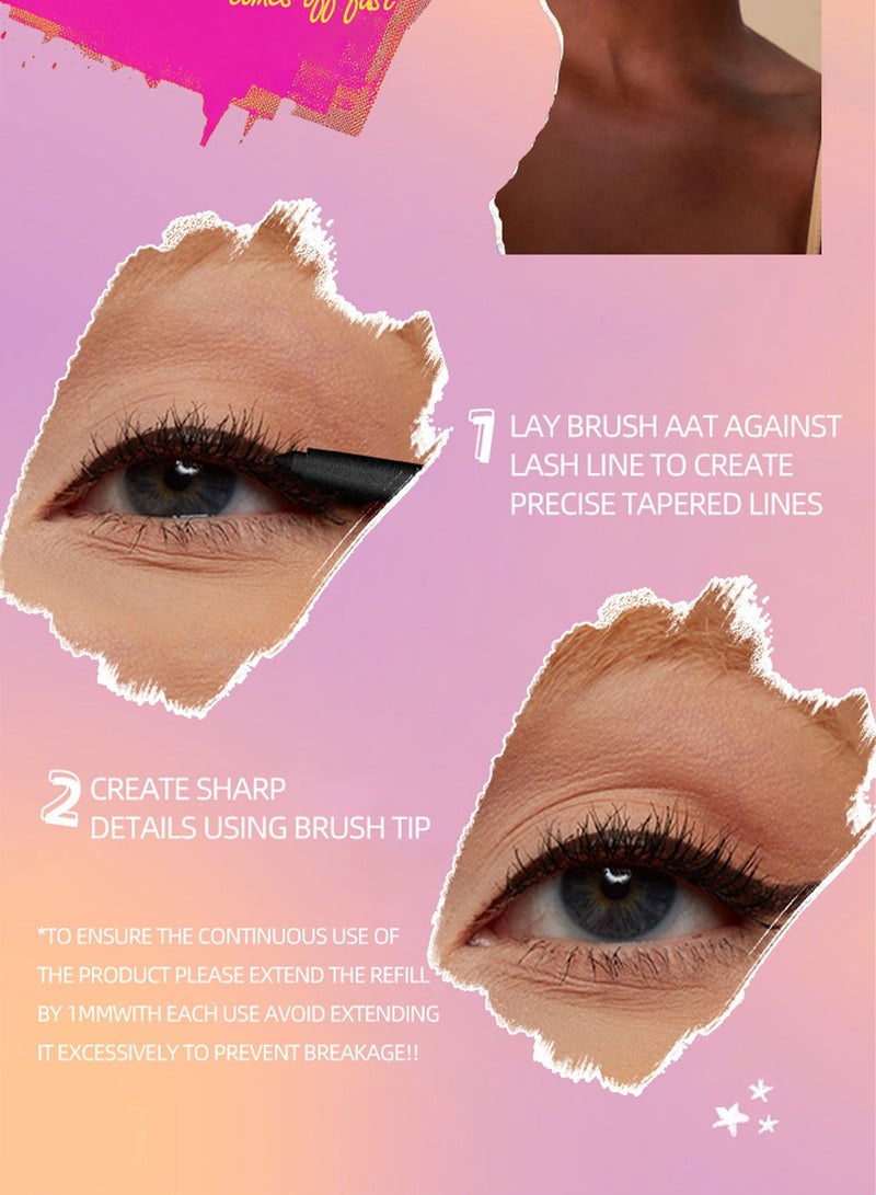 COOL STORY Gel Eyeliner Pencil #02  - Waterproof, Long-lasting, Glitter Gold Khol Pencil Eye Liner - Image 5