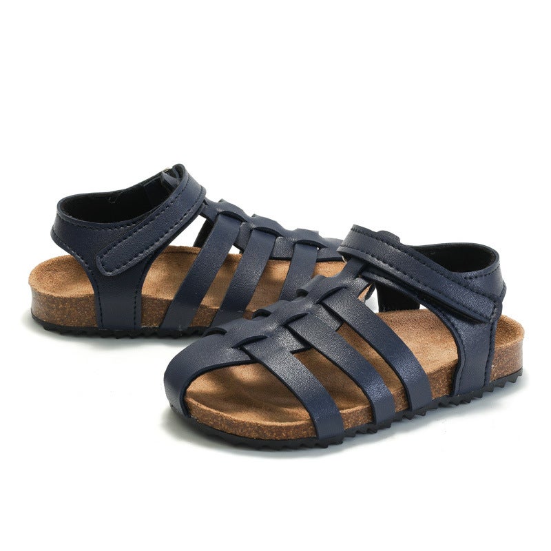 Ruizu Autumn And Summer Children'S Cork Sandals Boys' Sandals Non-Slip Girls' Beach Shoes For Baby And Middle-Aged Children - Image 4