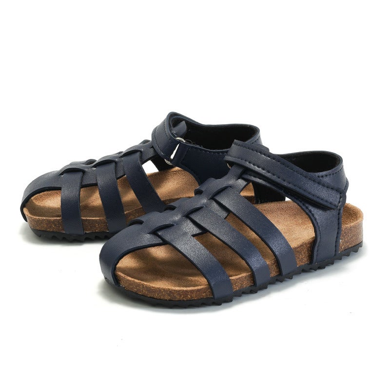 Ruizu Autumn And Summer Children'S Cork Sandals Boys' Sandals Non-Slip Girls' Beach Shoes For Baby And Middle-Aged Children - Image 2