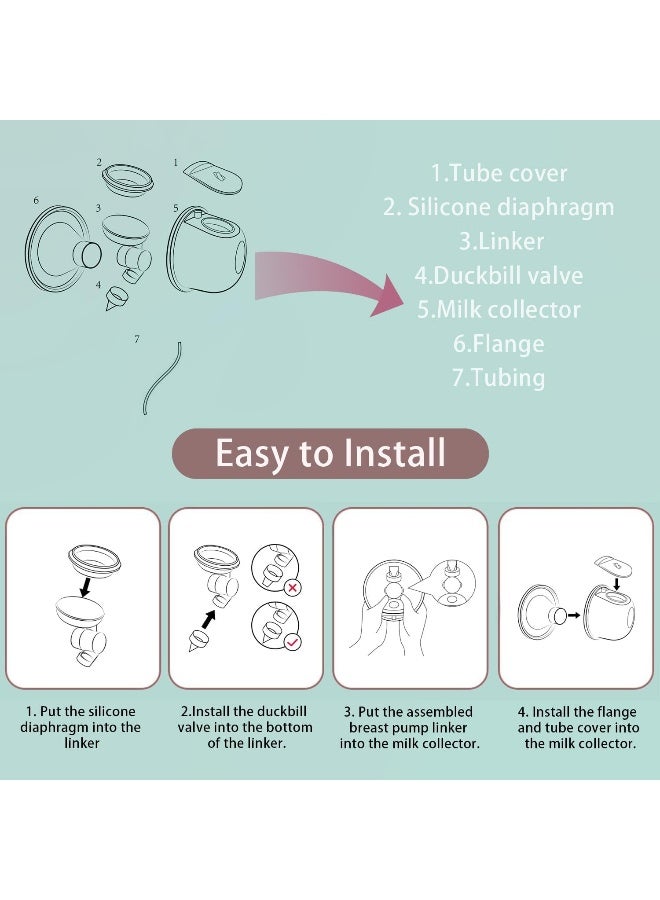 TOVVILD Breast Pump Milk Collection Cup - Compatible with Spectra S1/S2/S9 - Image 3