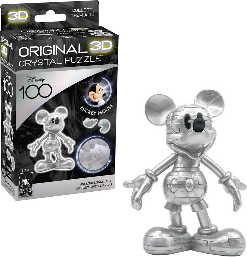 BePuzzled  Disney Platinum Mickey Original 3D Crystal Puzzle Ages 12 and Up - Image 1