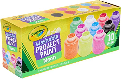 Crayola 10-color Neon Washable Kids Paint (Set of 10) - Image 5