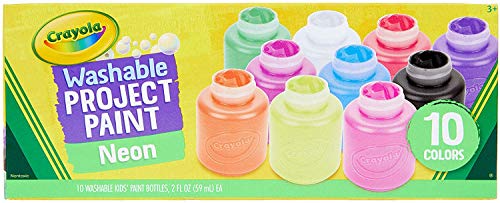 Crayola 10-color Neon Washable Kids Paint (Set of 10) - Image 2