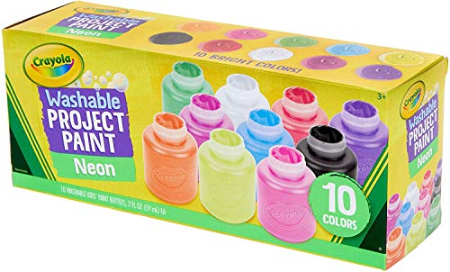 Crayola 10-color Neon Washable Kids Paint (Set of 10) - Image 4