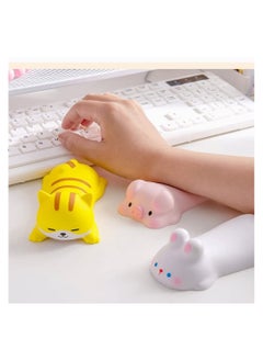 SYOSI Wrist Rest Support for Mouse Keyboard Computer Arm Rest for Desk Ergonomic Kawaii Office Supplies Slow Rising PU Mouse Pad  - Image 4