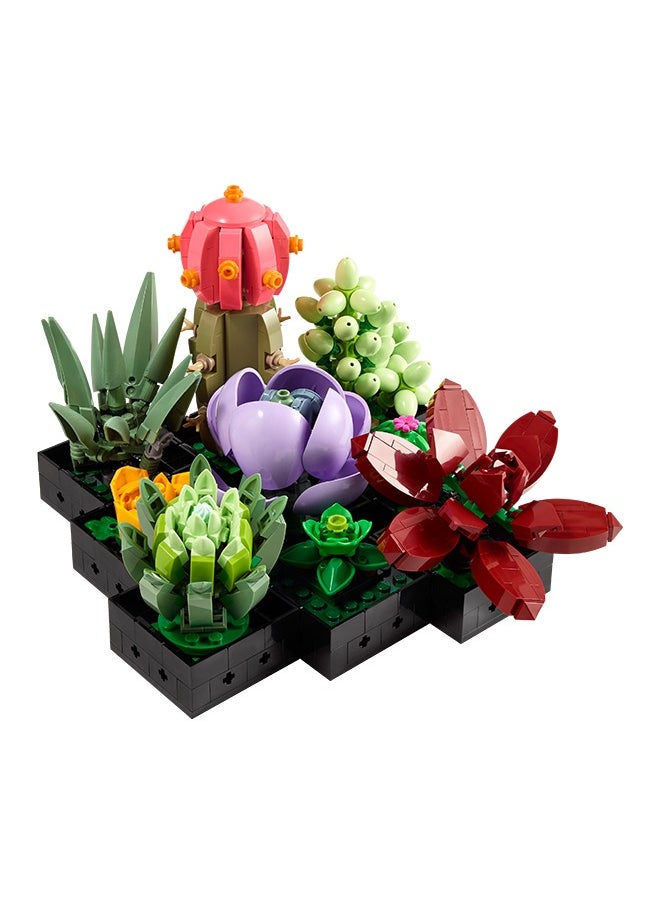LEGO - Botanicals Succulents - Build 9 Small Artificial Plants - Home or Office Desk Décor Set For Adults - Housewarming Gifts for Women & Men - Botanical Collection - 10309 (771 pieces) - Image 1