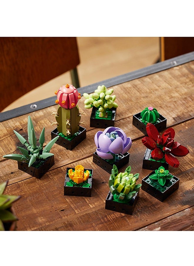 LEGO - Botanicals Succulents - Build 9 Small Artificial Plants - Home or Office Desk Décor Set For Adults - Housewarming Gifts for Women & Men - Botanical Collection - 10309 (771 pieces) - Image 1