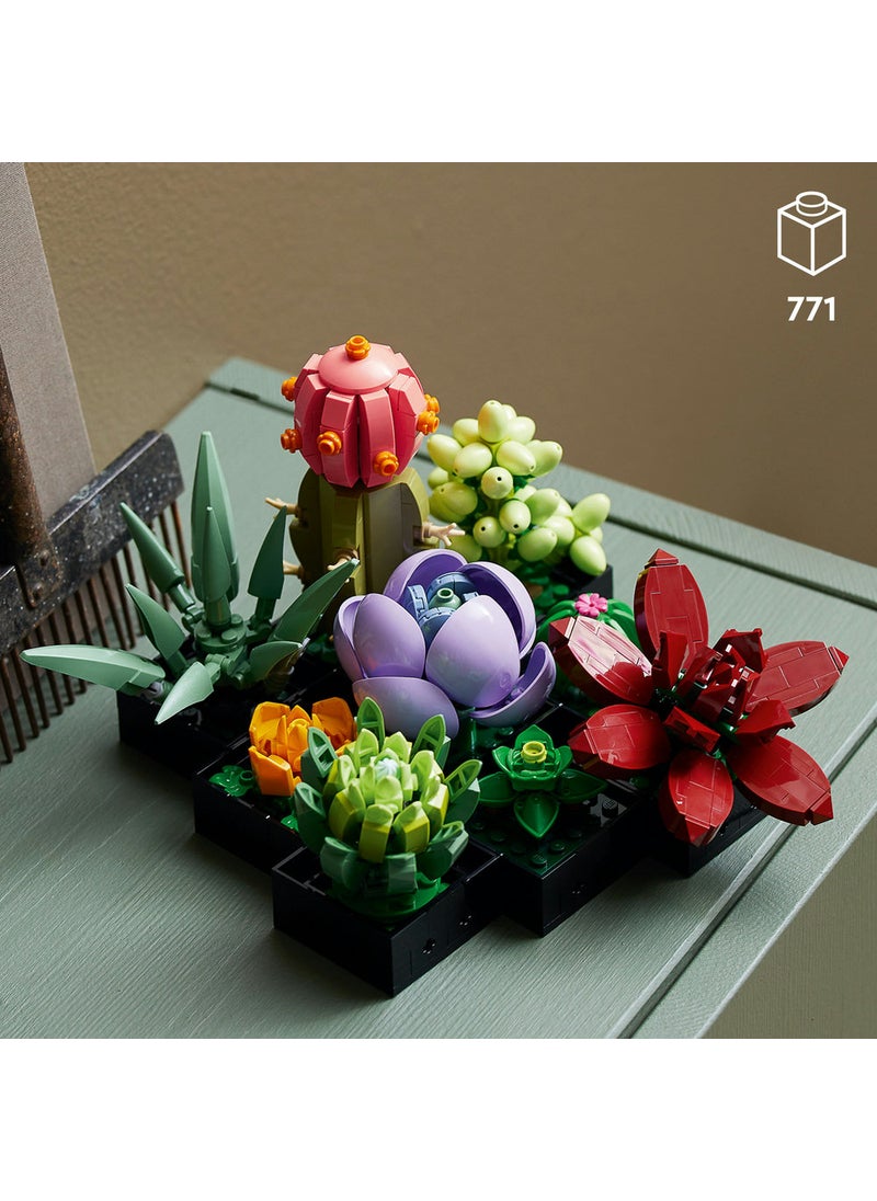 LEGO Succulents 10309 Plant Decor Building Kit (771) Pieces  - Image 3