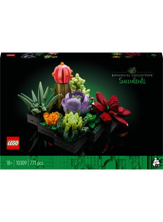 مجموعة تزيين النباتات النضرة 10309 من ®LEGO للبالغين؛ ابنوا قطعة عرض النباتات النضرة للمنزل أو المكتب (771 قطعة) - view 2